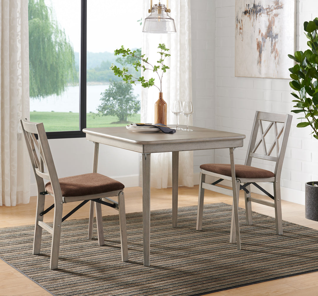 Sharp Table Classic Straight Edge Table, Driftwood – Stakmore