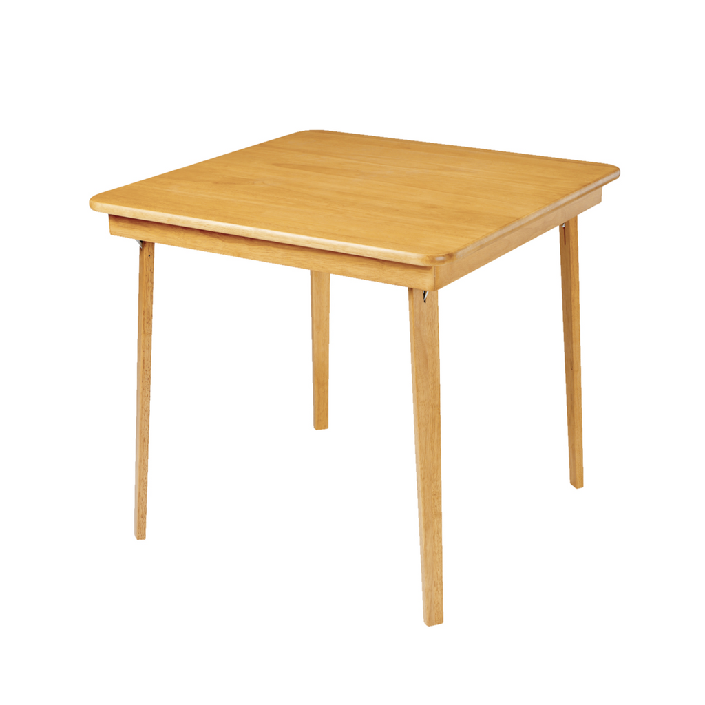 Classic Straight Edge Folding Table, Oak – Stakmore