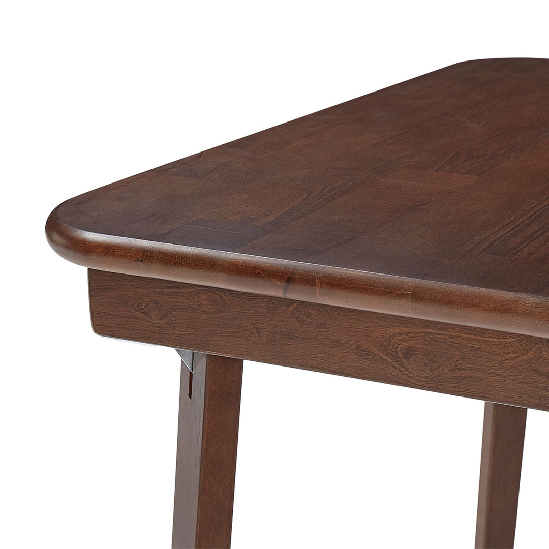 Classic Straight Edge Folding Table, Walnut
