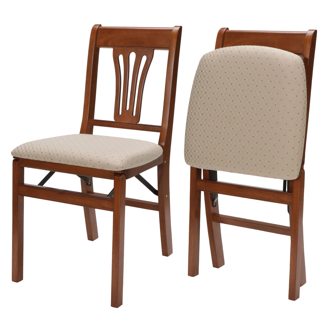 Classic Urn Back Folding Chair (Set of 2)