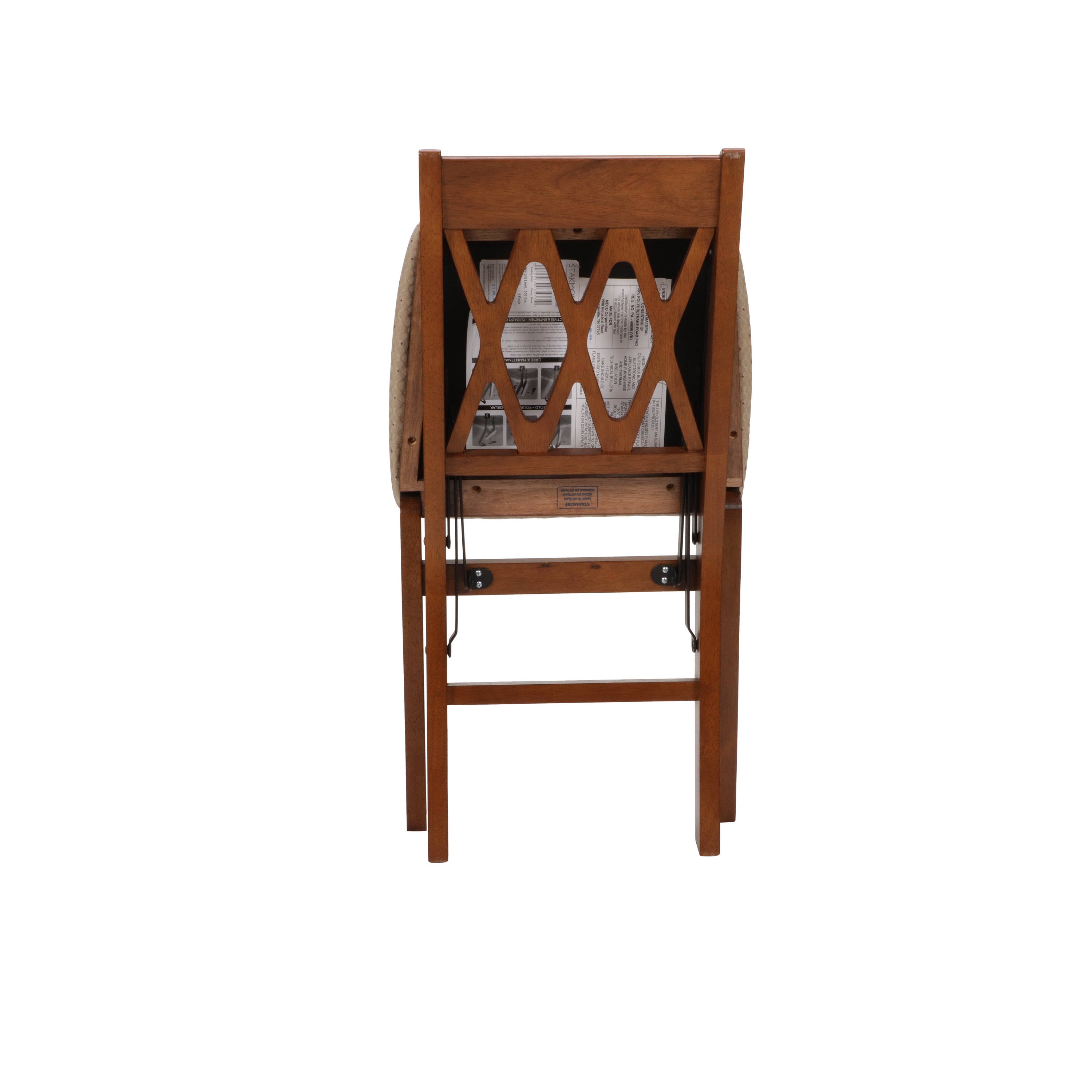 Classic Lattice Back Folding Chair, Fruitwood (Set of 2) – Stakmore