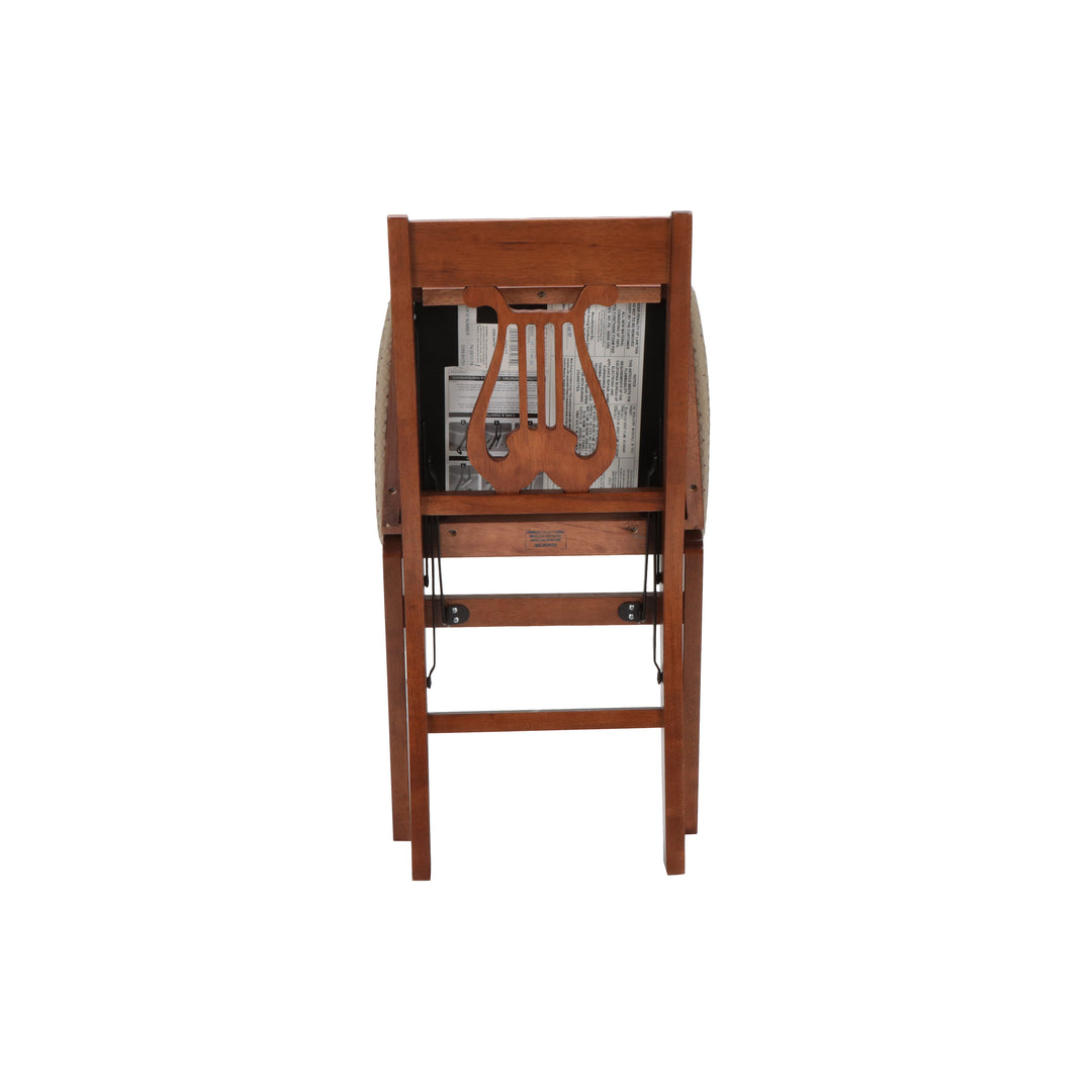 Classic Music Back Folding Chair (Set of 2)