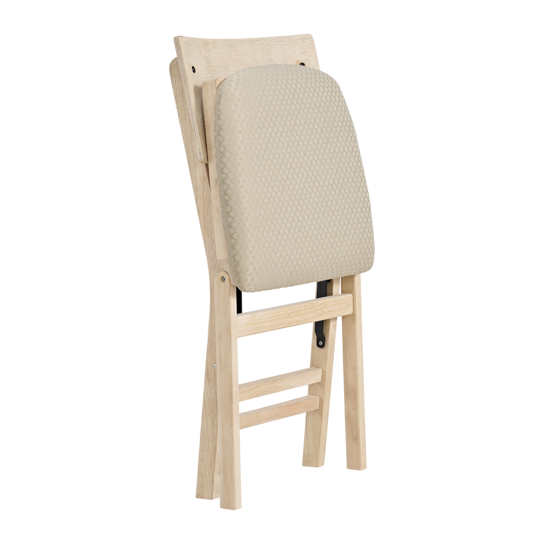 Unfinished Folding Chair Comfort Curve Back