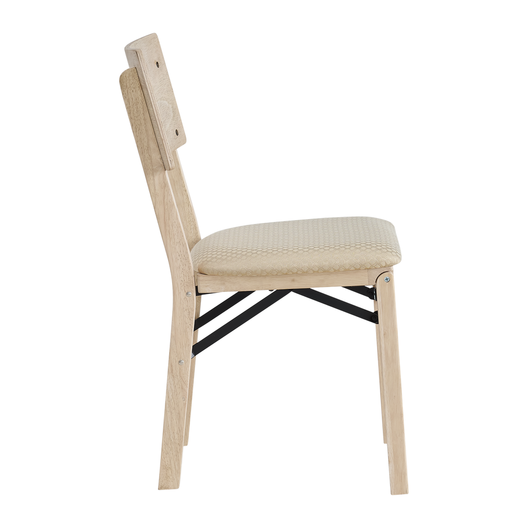 Unfinished Folding Chair Comfort Curve Back