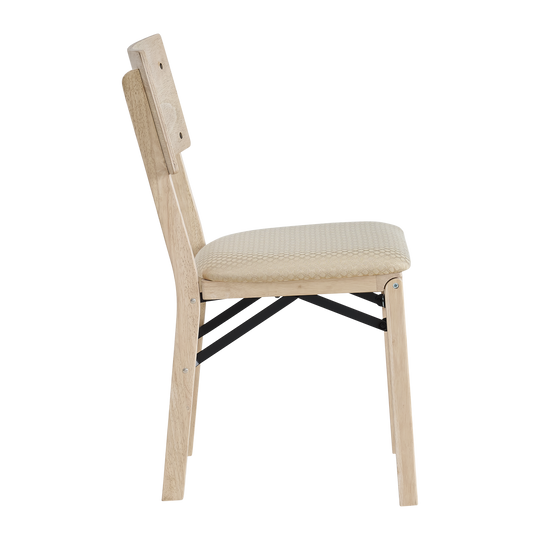 Unfinished Folding Chair Comfort Curve Back