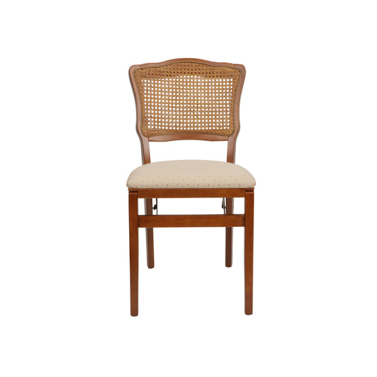 French Cane Folding Chair (Set of 2)