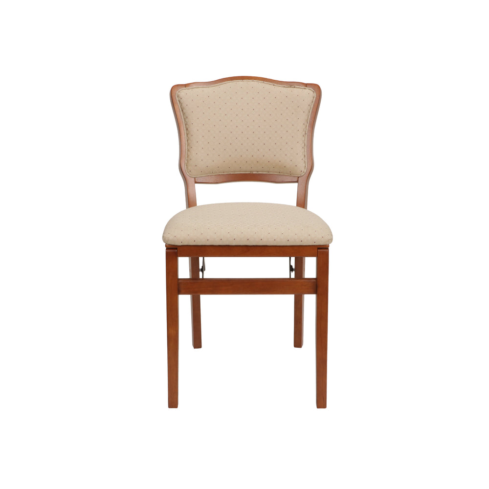 French Upholstered Folding Chair (Set of 2)