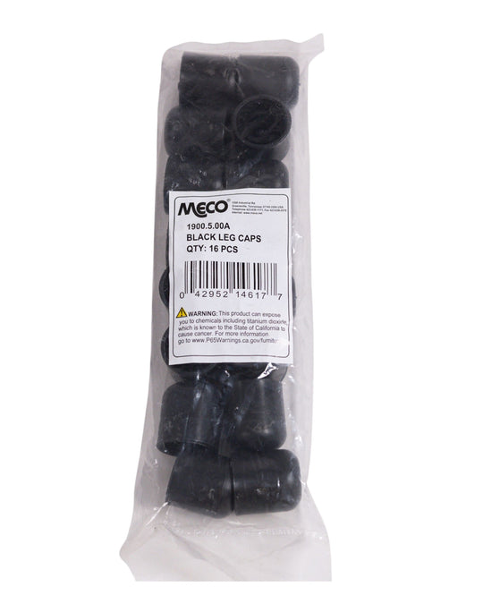 Sudden Comfort Chair Foot Cap, Black (set of 16)