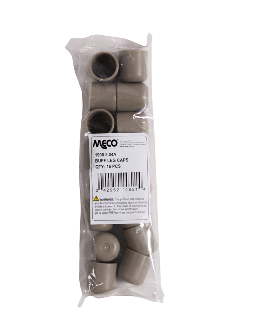 Sudden Comfort Chair Foot Cap, Buff (set of 16)