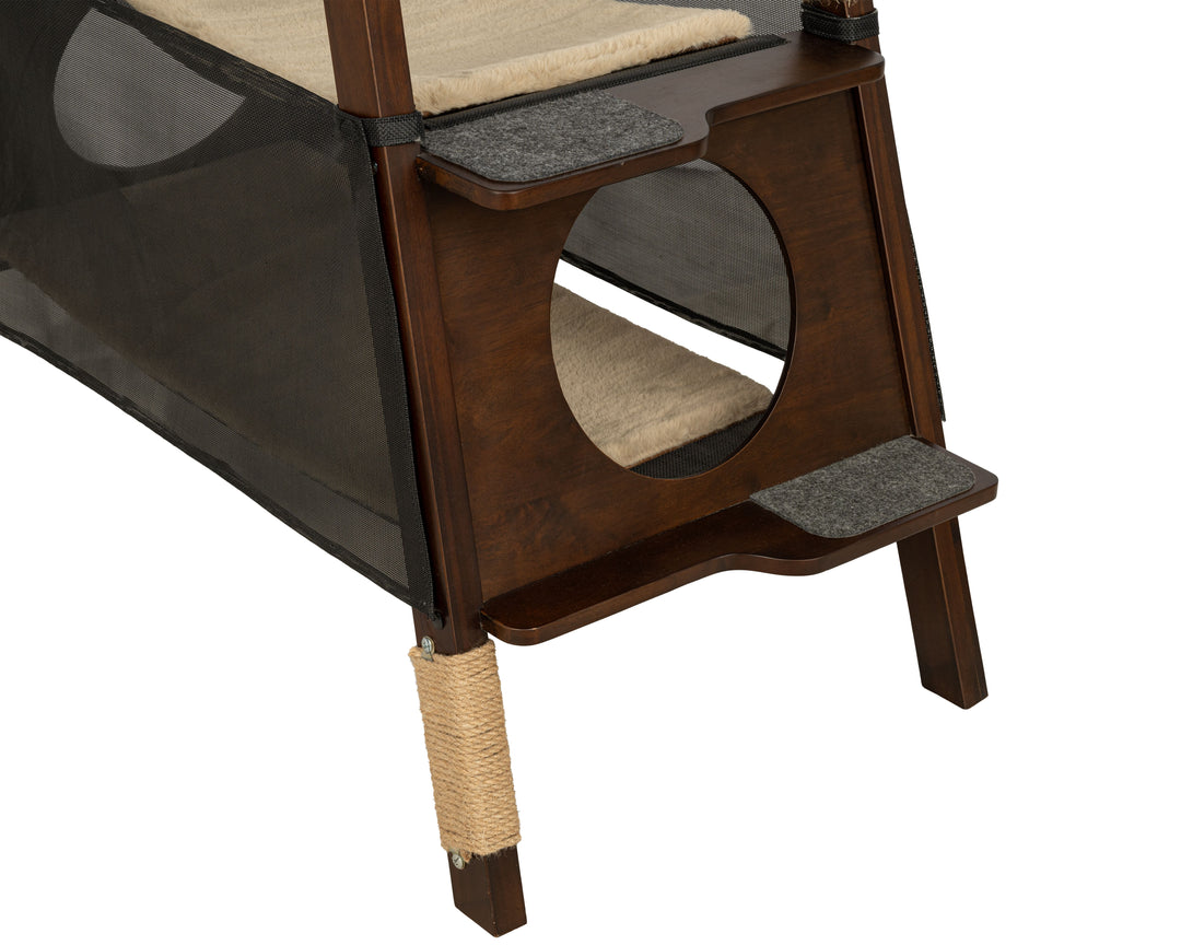 Multi-Level Folding Cat Tree, Espresso