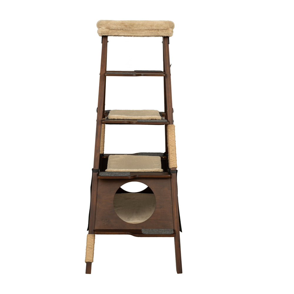 Multi-Level Folding Cat Tree, Espresso