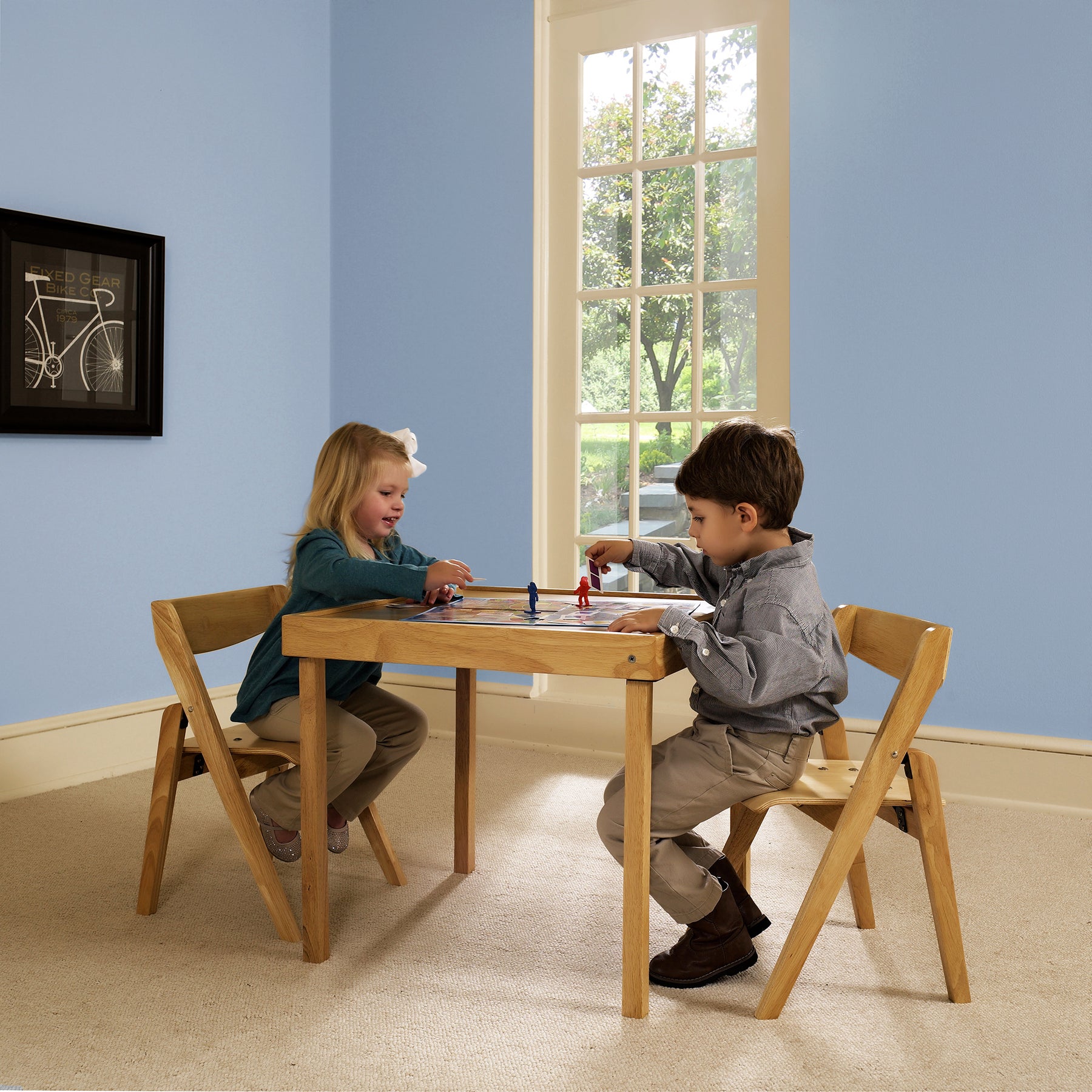 Wood Folding Table And Chairs Child Flash Furniture Buy Kids