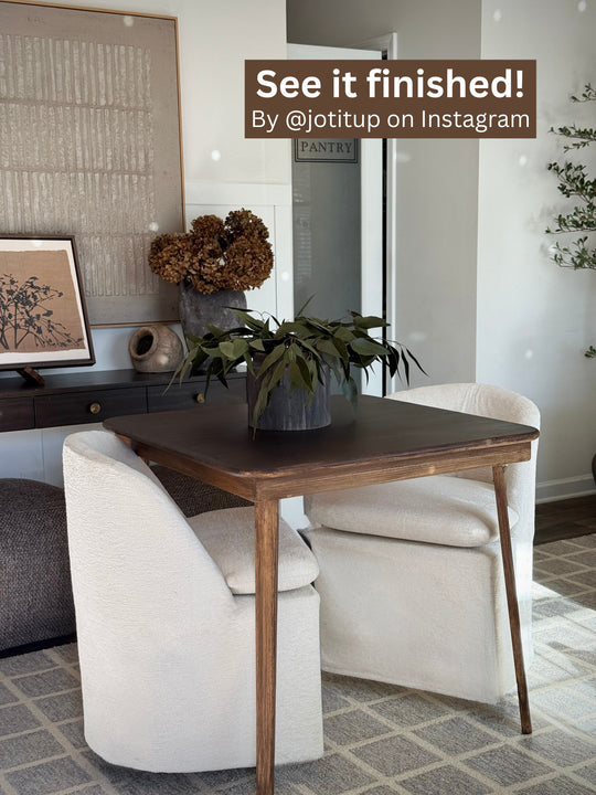 Unfinished Straight Edge Folding Table