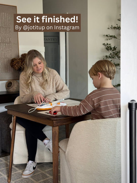 Unfinished Straight Edge Folding Table