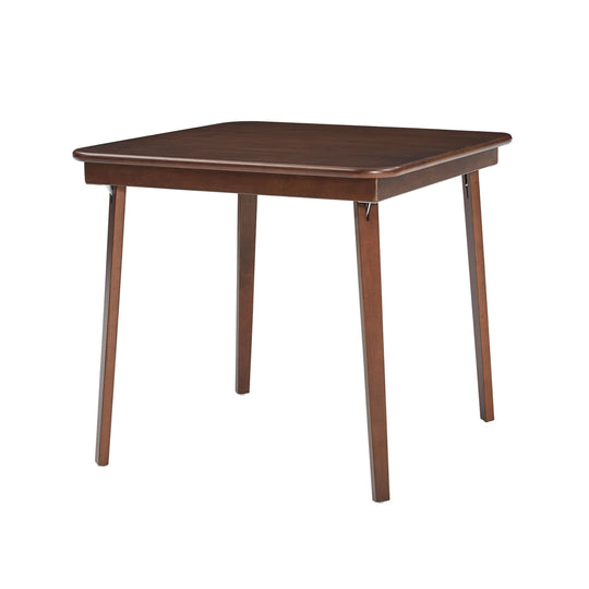 Classic Straight Edge Folding Table, Walnut