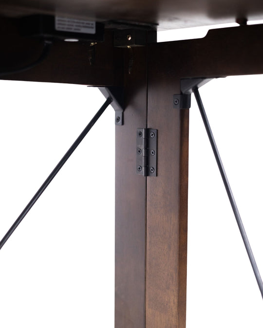 Folding Desk with Power Adapter, Espresso